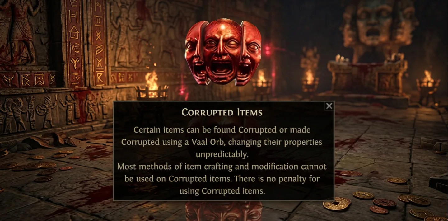 Corrupted items warning