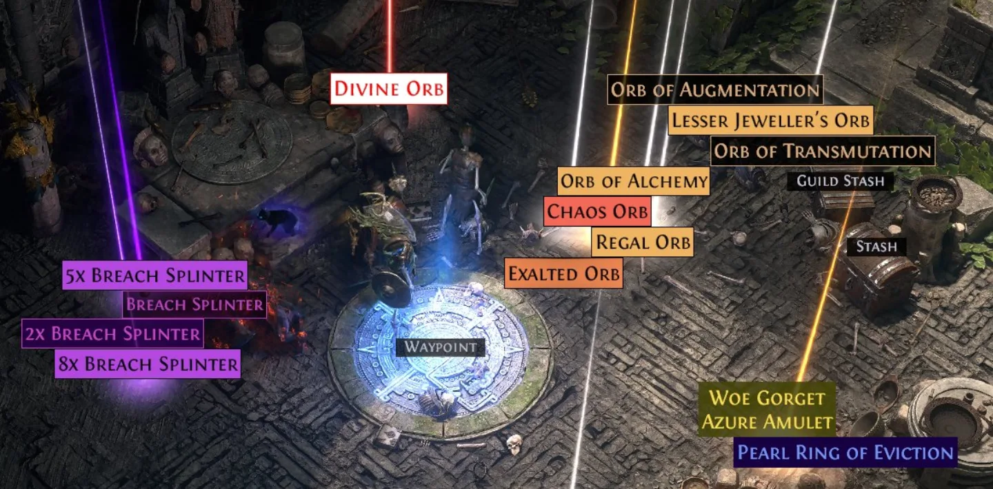 Ground loot with an active filter